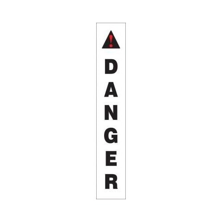 STANCHION POSTS SAFETY LABEL DANGER PRC312